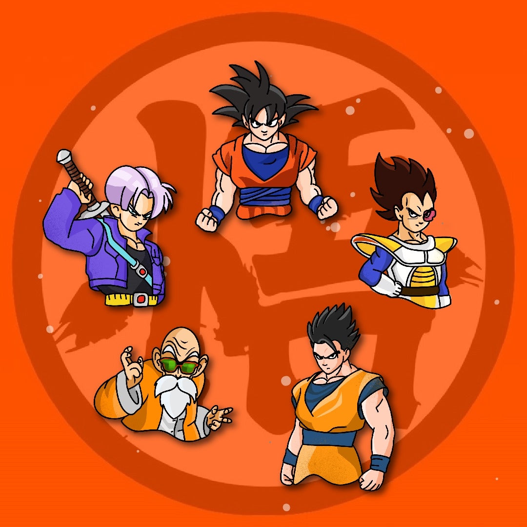 Colección pines Dragon Ball X 5 Unidades