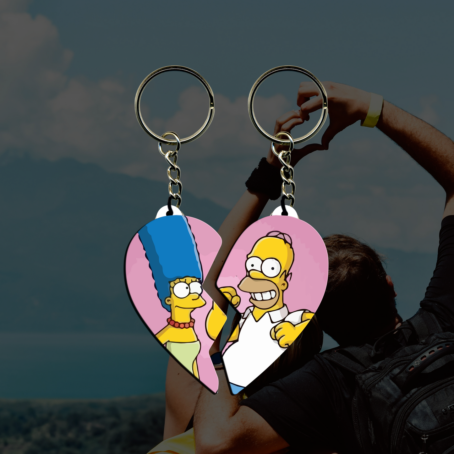 Llaveros Regalo Homero x 2 Und