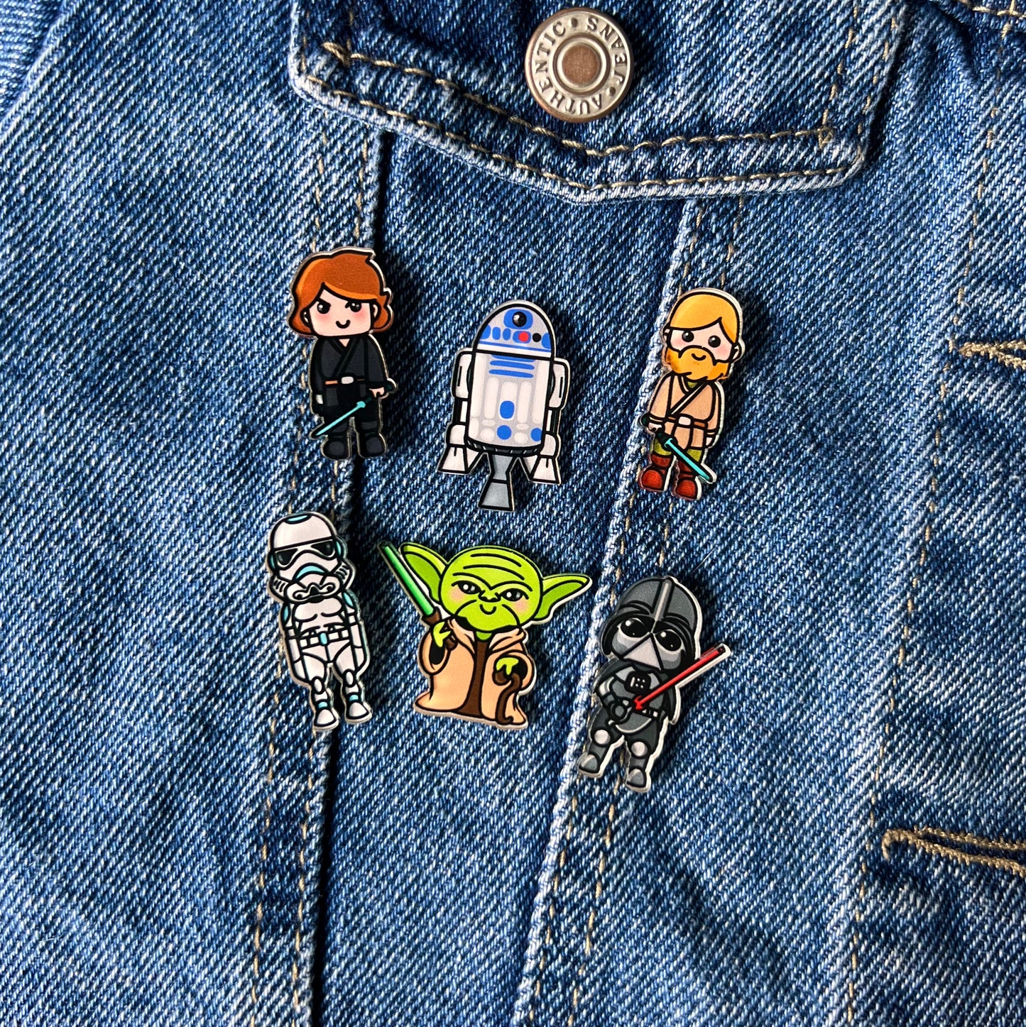 Colección de Pines Star Wars x 6 Und