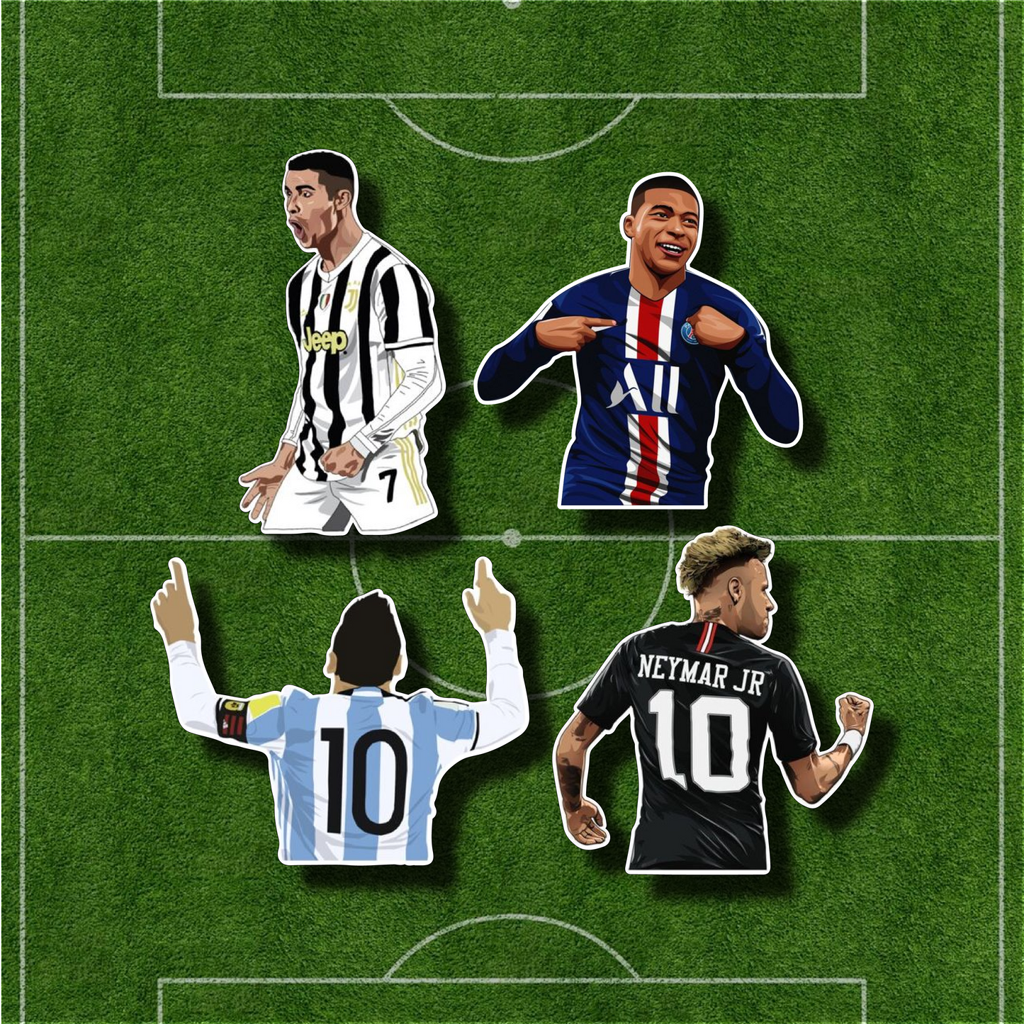 Colección de Pines Futbolistas x 4und