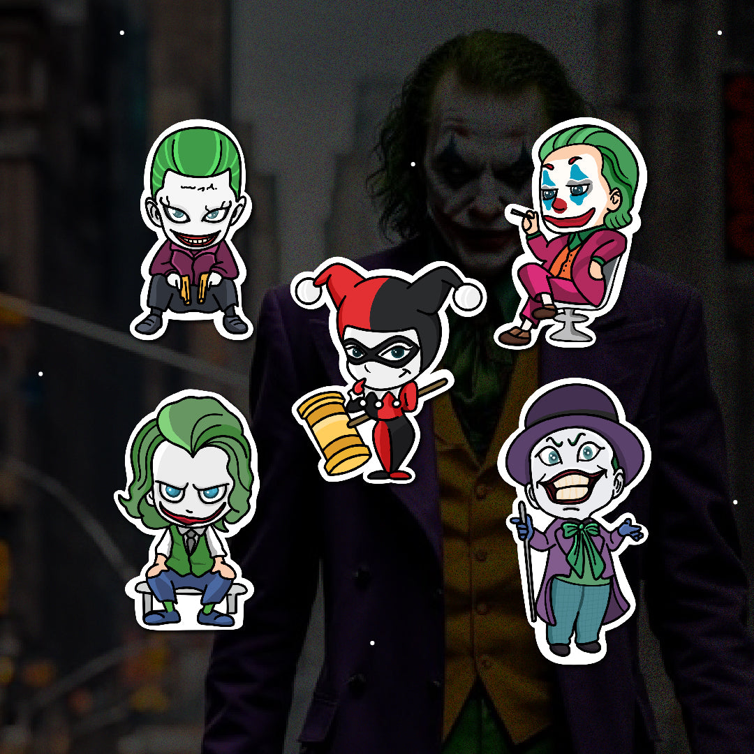 Colección de Pines Joker x 5 Und