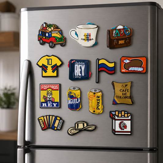 Colección de Imanes Colombia x 14 Und