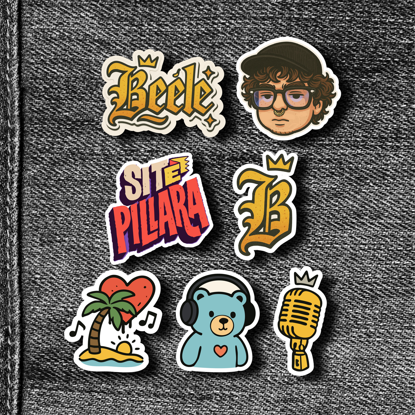 Colección de pines BEÉLE X 7 UNDS