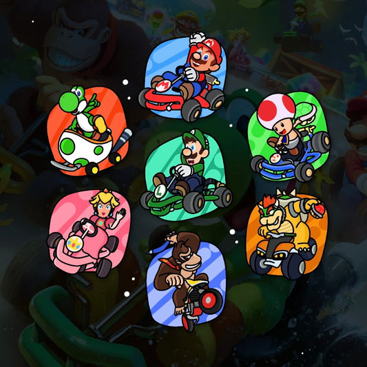 Colección pines Mario kart x 7 Und