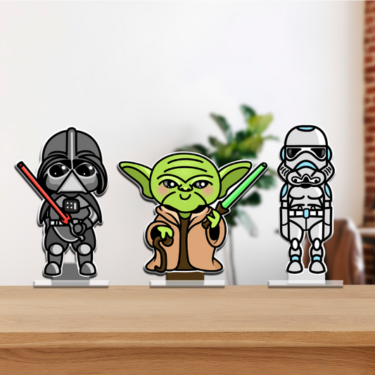 Pack Coleccionables Star Wars x 3 Und